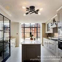 ราคา ขายร้อนสไตล์นอร์ดิกออกแบบโคมไฟเพดานห้องนั่งเล่นโคมไฟบาร์สร้างสรรค์สไตล์อเมริกันเรียบง่ายโคมไฟเพดานร้านอาหาร PQE1 (25616930832)