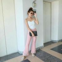 ราคา กางเกงผ้ายืดขาม้าระบายลูกไม้ (241340637)