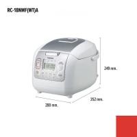ราคา หุงขึ้นหม้อ TOSHIBA หม้อหุงข้าวดิจิตอล รุ่น RC-18NMF(WT)A ความจุ 1.8 ลิตร (27227434317)