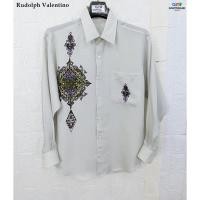 ราคา Rudolph Valentino แท้ อก41 เสื้อเชิ๊ตแขนยาวเทาคลาสสิกหรู (21775850729)