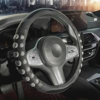 ราคา ชุดปลอกหุ้มพวงมาลัยรถยนต์ ปลอกพวงมาลัยคาร์บอนไฟเบอร์ 38 ซม. เหมาะสำหรับ Corolla, Highlander, Camry, Leling, Vios, Toyota (40101122978)