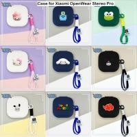 ราคา For Xiaomi OpenWear Stereo Pro Case Earphone Silicone Earbuds Cute Dog Waterproof Shockproof Soft Protective Headphone Cover Headset Skin with Lanyard Rope (43773490470)