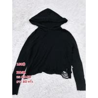 ราคา เสื้อไหมพรม มีฮู้ด แต่งขาดๆ h&m (29216170690)