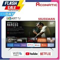 ราคา Aconatic LED Smart TV สมาร์ททีวี (Netflix License) 4K UHD ขนาด 55 นิ้ว รุ่น 55US534AN Digital TV Wifi Youtub ประกัน 3ปี (15951056885)