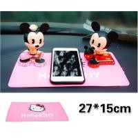 ราคา แผ่นวางของกันลื่น ซิลิโคนกันลื่น ที่วางมือถือกันลื่น แผ่นยางกันลื่นวางหน้ารถ ฮัลโหลคิตตี้ขนาด 27 ซม.*15 ซม. By Muikid (1252337413)