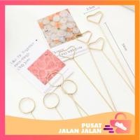 ราคา PJJ - 6239 ที่ใส่แท่งช่อดอกไม้การ์ด / คลิปการ์ดดอกไม้ / การ์ดอวยพร / การ์ดแท่ง ช่อดอกไม้สีทอง / ที่ใส่คลิปการ์ด ช่อดอกไม้ (40226503800)