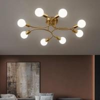 ราคา นอร์ดิก LED โคมไฟเพดานทองทองแดงโคมไฟเพดานติดห้องนอนโคมไฟ Hanglamp สำหรับห้องครัวห้องรับประทานอาหารห้องนั่งเล่น (15835557599)