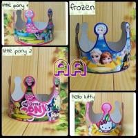 ราคา หมวกวันเกิด CHARACTER CROWN Cars Thomas Boboboy Doraemon Little Pony Frozen Hello Kitty Birthday (41424580911)