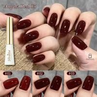 ราคา jillradia Angola Ren โทนสีแดง มี 4 สี สีพื้น ยาทาเล็บเจล ตกแต่งเล็บ สีเจลทาเล็บ 10ml (26874399053)