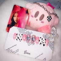 ราคา เล็บปลอมสายฝอ น้องวัวชมพู สีเจลแท้ ฝังเพชรรูปหัวใจ ฟรีกาวตะไบ (7965372546)