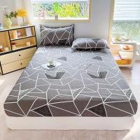 ราคา [จุดจากโรงงาน]ผ้าปูที่นอนสไตล์กรอบ ผ้าปูที่นอน ชุดผ้าปูที่นอน 3ฟุต 3.5ฟุต 5ฟุต 6ฟุต สีทึบ กันไรฝุ่น ผ้าปูที่นอนทามิ รัดมุม360° สูง8นิ้ว พร้อมส่ง (28232147103)