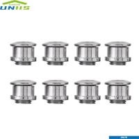 ราคา UNIIS ชุดสกรูล็อกเพลาขับ 8 ชิ้น เหล็กสีเงิน ทนทาน สำหรับจักรยานเสือภูเขาและเสือหมอบ (47502577301)