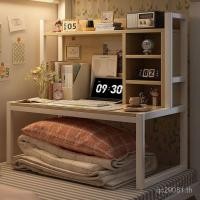 ราคา โต๊ะขี้เกียจเครื่องมือที่มีประโยชน์ด้านบนล่างสองชั้นโต๊ะแล็ปท็อปนักศึกษาวิทยาลัยชั้นวางหนังสือเตียงโครงเหล็กโต๊ะข้างเตียงหอพัก220 (27293155542)