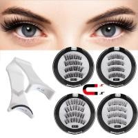 ราคา ขนตาปลอมแม่เหล็กกาวติดฟรีขนตาแม่เหล็กยุโรปอเมริกันหนาธรรมชาติสี่ขนตาแม่เหล็กพร้อมชุดดัดขนตา (56451328205)
