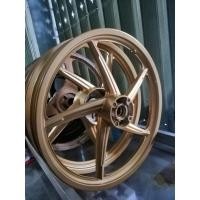 ราคา ล้อแม็ก 5 ก้านเดิม งานสีทอง WAVE110i/WAVE125i/ซุปเปอร์คัพ ราคาต่อ1คู่ (10981084317)