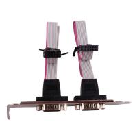 ราคา คอมพอร์ต สำหรับ เมนบอร์ด 2Port Serial RS232 DB9 Male to 10 pin IDC Socket Cable with PCI bracket. (23361167566)