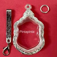 ราคา (แถมแหนบ)ตลับพระ กรอบพระ กรอบเงิน จี้ใส่พระ ตลับเงินใส่พระเหรียญเสมาหลวงพ่อทิม (3590930980)