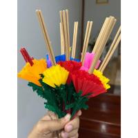 ราคา ดอกไม้ธูปเทียนลอยกระทง ธุป10 เทียน10( ได้ 10 คู่ ) ราคา 39 บาท ดอกไม้ธูปเทียนคละสี สีสด สวย พร้อมส่ง (29316749611)