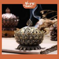 ราคา โถกำยาน กระถางธูป ลายดอกบัว (ไซส์กลาง 9 ซม.) โถใส่กำยาน โถวางกำยาน โถจุดกำยาน วัสดุโลหะ สําหรับตกแต่งบ้าน จุดกำยานไหว... (19092656014)