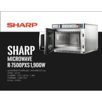 ราคา เตาอบไมโครเวฟ MICROWAVE SHARP R7500 PXS INVERTER COMMERCIAL กำลังไฟฟ้า 1,900 วัตต์ ความจุ 19 ลิตร (22489758688)