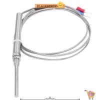 ราคา BLACKBERRY เทอร์โมคัปเปิ้ลชนิด K 0~600℃ เซ็นเซอร์อุณหภูมิสแตนเลส 304, ความต้านทานอุณหภูมิสูงสองสาย 5x50 มม. ม8 สอบสวน เทอร์โมคัปเปิลเซ็นเซอร์ควบคุมอุณหภูมิ (47352622466)