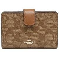 ราคา #ส่งฟรี EMS‼️ ของแท้ % COACH F54023 MEDIUM CORNER ZIP WALLET IN SIGNATURE (IMBDX) [MCF54023IMBDX] (1132811929)