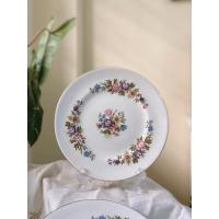 ราคา จานโบนไชน่าอังกฤษลายดอกไม้ซุปเปอร์พริตตี้คลัสเตอร์ขอบทองใหม่ (29140026544)