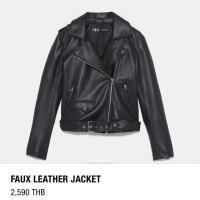 ราคา แจ็คเก็ตหนัง Zaraแท้ (2052687352)