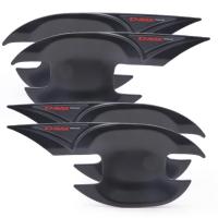 ราคา เบ้าปีก รองมือเปิดประตู ปลายแหลม สีดำด้าน+โลโก้แดง 4 ประตู สำหรับ อีซูซุ ดีแม็ก Isuzu D-Max V-Cross Hi-Lander ปี 2020 21 (7123591363)