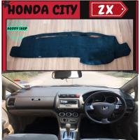 ราคา พรมปูคอนโซลหน้ารถ สีดำ ฮอนด้า ซิตี้ Honda City ZX ปี 2003-2007 พรมคอนโซล พรม (17758185879)