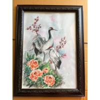 ราคา ภาพวาดมงคล ภาพวาดนกกระเรียนคู่ ขนาดA3/29.7x42cm พร้อมกรอบ แขวนได้ตั่งได้ แข็งแรงสวยงาม เสริมมงคลโชคลาภ (42952873251)