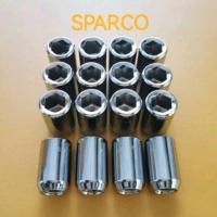 ราคา 12.12​(อะไหล่แต่งรถ) น็อตล้อ​ Sparco เหล็กหล่อ​ ทนทาน​ ใส่แม็กซิ่งรูเหล็กได้หมด (27121454018)