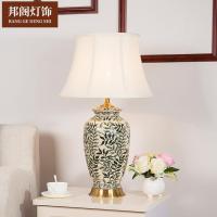 ราคา โรงงานขายตรงอเมริกันคลาสสิกโคมไฟตั้งโต๊ะ led เซรามิค Retro โคมไฟตั้งโต๊ะห้องนอนโรงแรมโคมไฟข้างเตียง One Piece Shipment (52251548493)