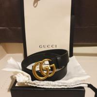 ราคา แท้/พร้อมส่ง เข็มขัด gucci 3 cm size 75 cm (2119729728)
