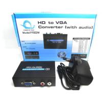 ราคา กล่องแปลง ภาพ สัญญาณ HDMI ออก VGA Converter with Audio HD VIDEO Box-intl (3915808232)