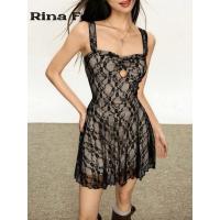 ราคา [PRE] RINA FOX - Sexy Spaghetti Strap Dress ชุดเดรสสายเดี่ยว เดรสสั้น ลูกไม้ เซ็กซี่ (41366423595)