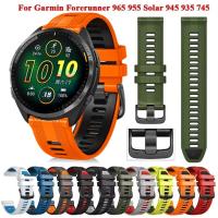 ราคา สายนาฬิกาข้อมือซิลิโคน สําหรับ Garmin Forerunner 965 955Solar Forerunner945 935 Forerunner745 Xt Descent G1 (22776279346)