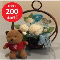 ราคา กระเช้าดอกมะลิวงเดือน มะลิวันแม่ (2584021905)