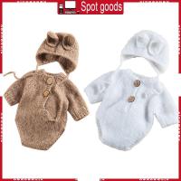 ราคา ชุดRomperพร้อมหมวกสำหรับทารก อุปกรณ์เสริมสำหรับการถ่ายภาพทารกแรกเกิด (27443551681)