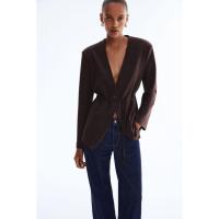 ราคา H&M(เอชแอนด์เอ็ม) เบลเซอร์ผูกเอว ผู้หญิง 1306766_1 (41867047548)