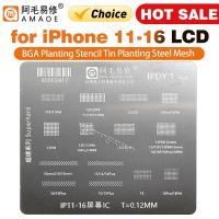ราคา Amaoe IPDY1 BGA Reballing Stencilแม่แบบสําหรับiPhone 11 12 13 14 15 16Pro Max Miniหน้าจอLCD IC Holeปลูกดีบุกซ่อมเครื่องมือ (44061722651)