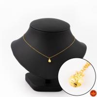 ราคา LSW สร้อยคอทองคำแท้ ครึ่ง สลึง (1.89 กรัม) ลายโซ่ทุบระย้าถุงทอง NB-37 (3800819489)