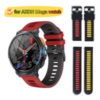 ราคา สาย AXON Mega Smart watch สายซิลิโคน AXON Mega watch Strap สายนาฬิกา สายรัดข้อมือกีฬา (26017635962)
