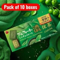 ราคา Bourbon Alfort Mini Chocolate Rich Matcha 12 pieces × 10 boxes (42018083021)