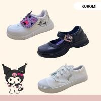ราคา รองเท้านักเรียนผ้าใบเด็กหญิงSanrio Kuromi แบบแปะ/ผูกเชือก งานลิขสิทธิ์แท้ (26823039057)