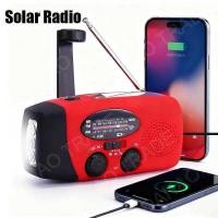 ราคา พลังงานแสงอาทิตย์ Crank Powered Camping Light พร้อมวิทยุ AM/FM กลางแจ้ง 2000mAh USB ชาร์จ Multiftional Hand Dynamo ไฟฉาย LED (40426024562)