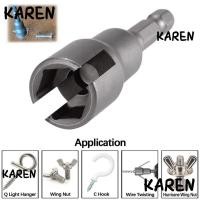 ราคา KARENGOODS Wing Nut Driver Set, Eye Bolt Drive Drill Bit Hardware Accessories Butterfly Wing Nuts Bolts, Gift Wire Nut Torque Durable Power Wing Nut Driver Bit (47300690854)