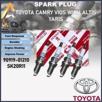 ราคา หัวเทียน 4 ชิ้น DENSO IRIDIUM TOYOTA SK20R11 90919-01210 Camry Altis Vios Wish Yaris (24542812788)