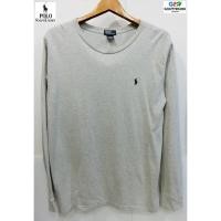 ราคา Polo Ralph Lauren แท้ เสื้อยืดคอกลมแขนยาวเทา (1919051240)