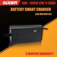 ราคา SUOER 1205B 12V 5ah - 50 ah เครื่องชาร์จ เครื่องฟื้นฟูแบตเตอรี่ รถยนต์ มอเตอร์ไซค์ Car Motorcycle Battery Charger (1992040549)